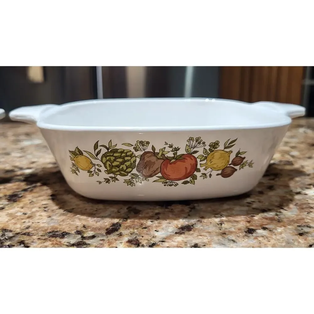 Corning Ware Spice Of Life Petite Pans P-41-B 1 3/4 Cup (Set Of 3) Vintage